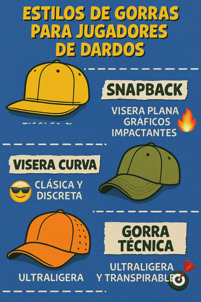 Estilos de gorras para dardos